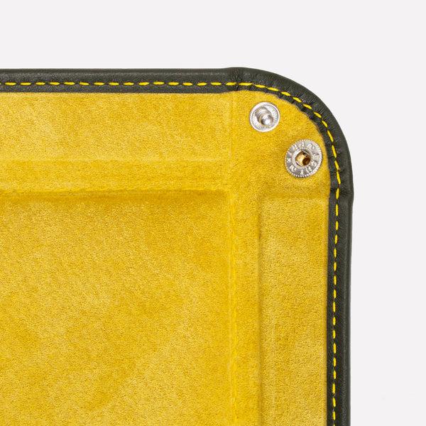Ettinger Hudson Country Life X Ettinger Square Valet Tray Olive/Yellow