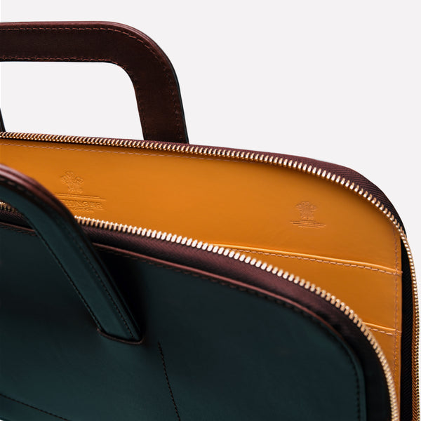 Ettinger Metropolitan Bakerloo Portfolio Case Dark Brown/London Tan