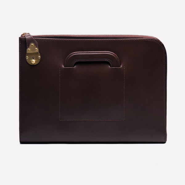 ettinger Metropolitan Bakerloo Portfolio Case Dark Brown/London Tan
