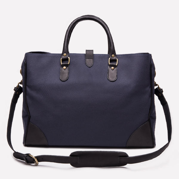 Ettinger Pursuits Piccadilly Canvas Tote Navy/Black