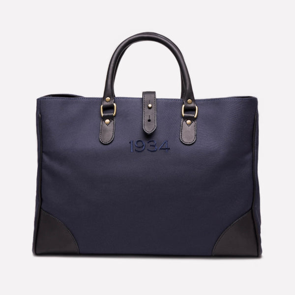 Ettinger Pursuits Piccadilly Canvas Tote Navy/Black
