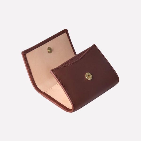 Ettinger Saint Crispin Coin Purse With Card Pocket Bracken/Eggshell