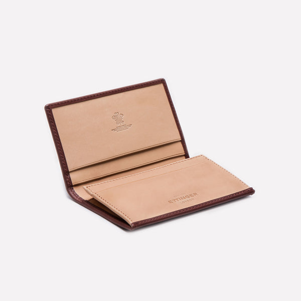 Ettinger Saint Crispin Visiting Card Case Bracken/Eggshell