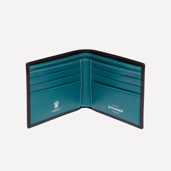 Ettinger Sterling Billfold Wallet With 6 C/C Turquoise