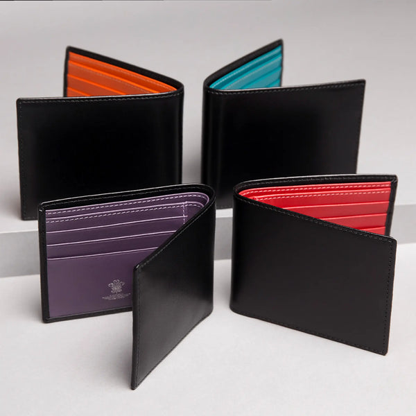 Ettinger Sterling Billfold Wallet With 6 C/C Turquoise