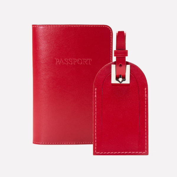 Ettinger Sterling Passport Case & Luggage Tag Turquoise