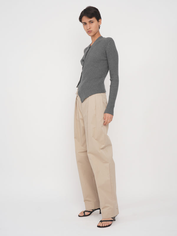 Eudon Choi Alexina Cardigan Melange Grey