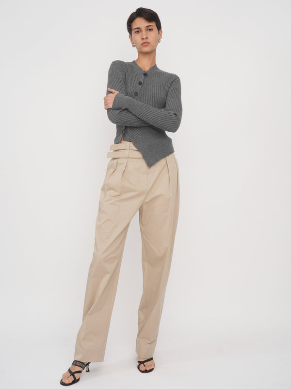 Eudon Choi Alexina Cardigan Melange Grey