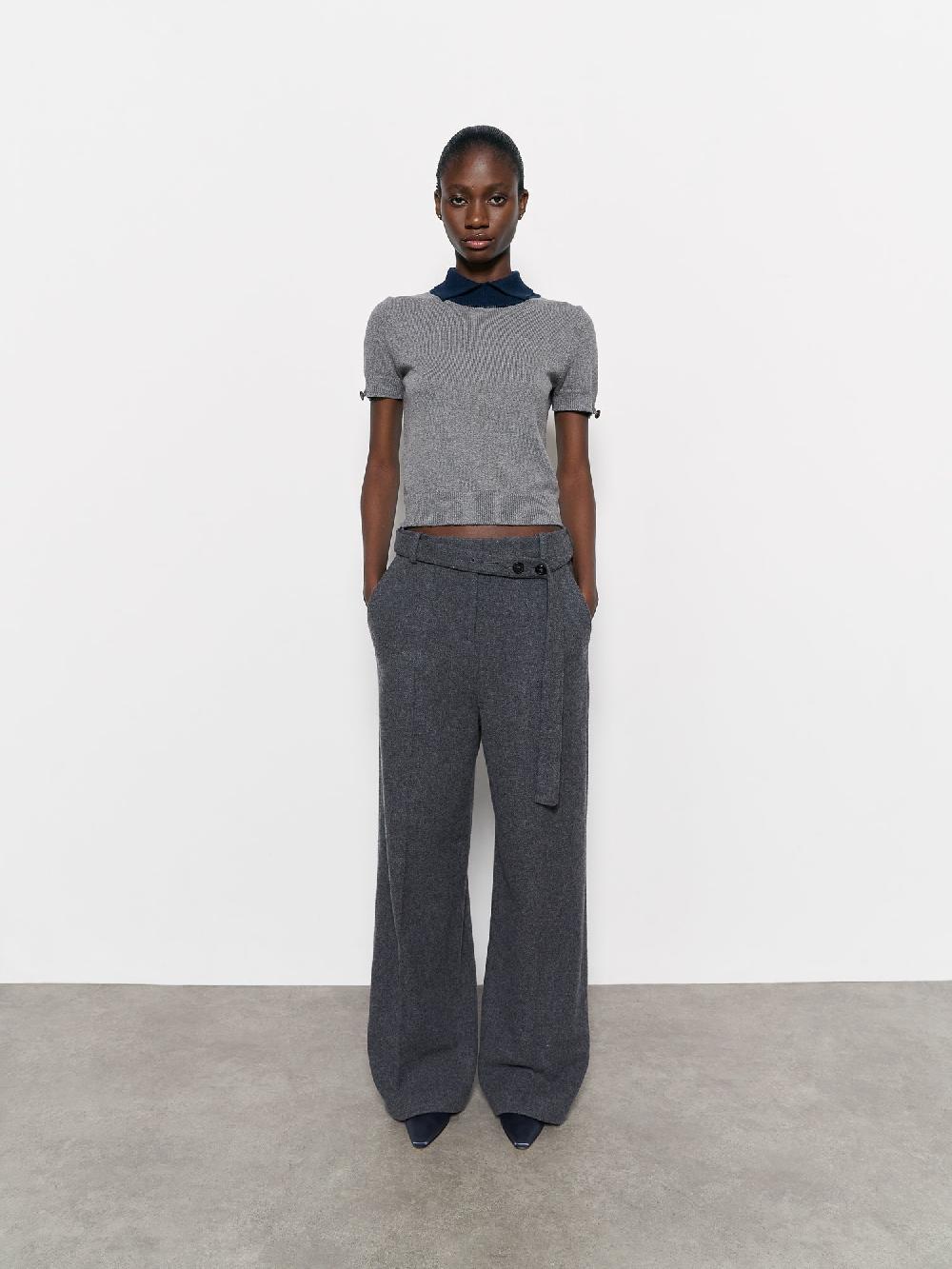 eudon choi Cleo Polo Knit Grey