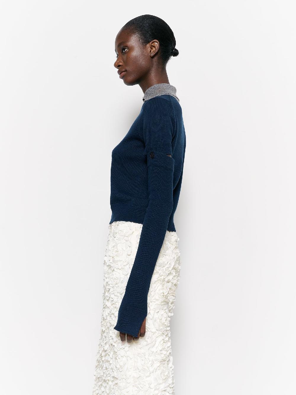 Eudon Choi Cleo Polo Knit Navy