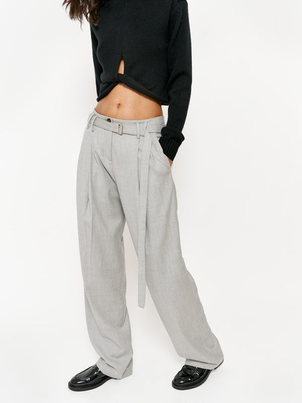 Eudon Choi Didion Trousers Melange Grey