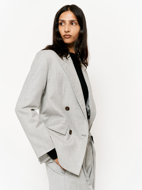Eudon Choi Ellen Jacket Melange Grey