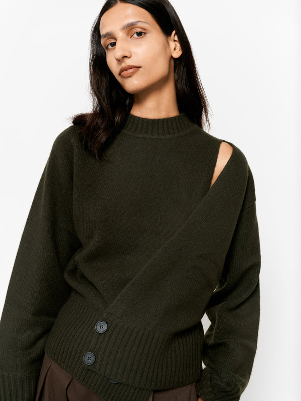 Eudon Choi Eva Knit Forest Green