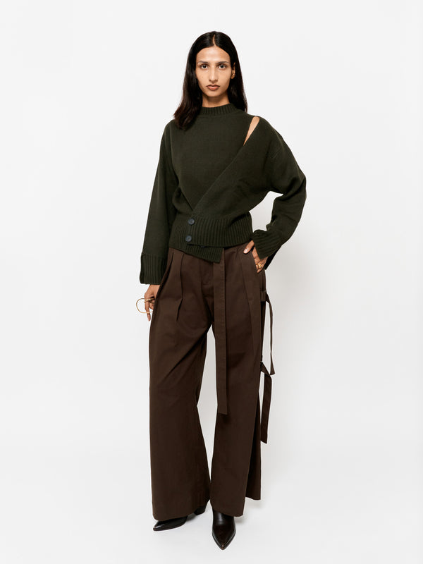 eudon choi Eva Knit Forest Green