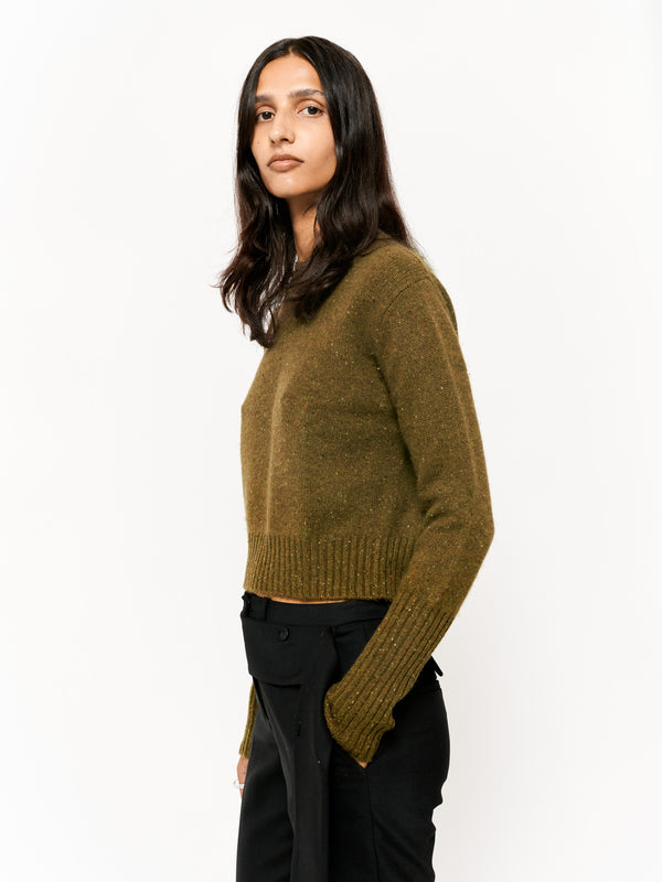 Eudon Choi Goodall Cashmere Knit Top Lichen