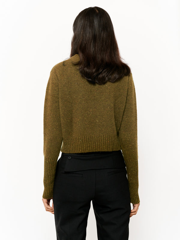 Eudon Choi Goodall Cashmere Knit Top Lichen