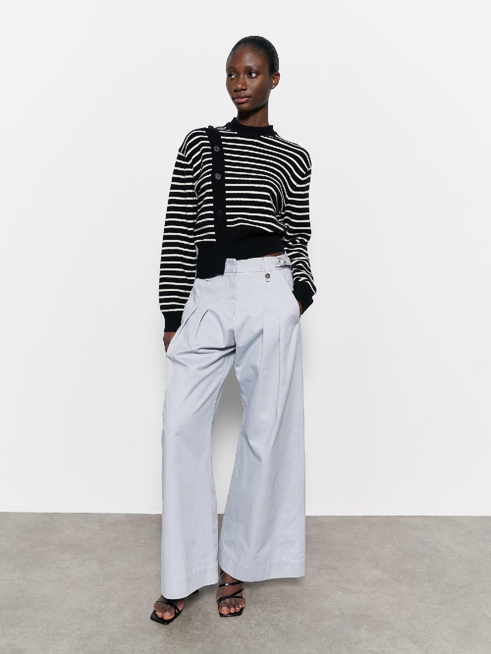 eudon choi Hilma Jumper Black / White Stripe