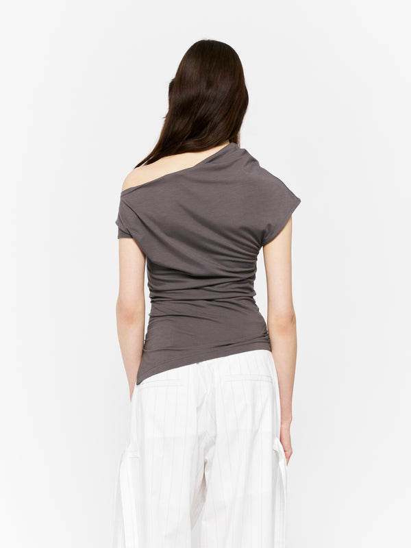 Eudon Choi Iris Top Dark Grey