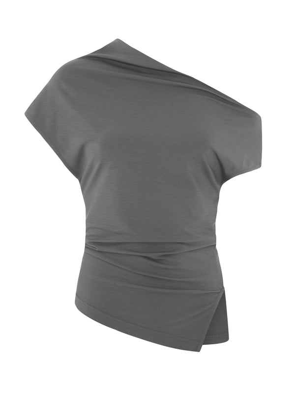 Eudon Choi Iris Top Dark Grey