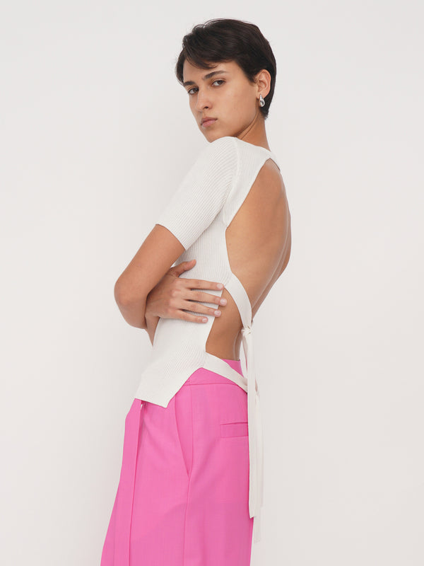 eudon choi Leda Top Off White