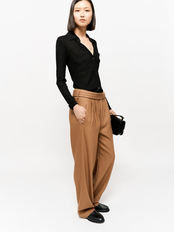 Eudon Choi Leslie Trousers Camel