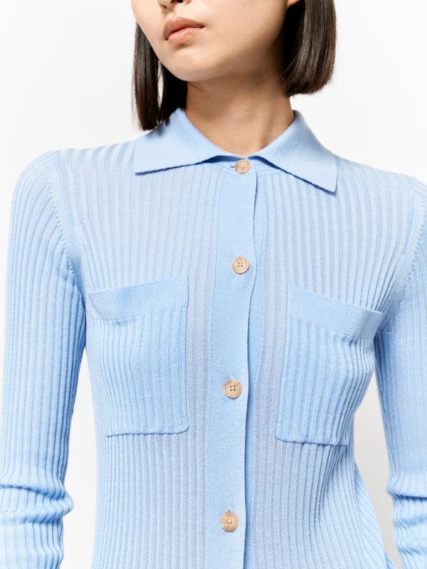 Eudon Choi Margaret Top Sky Blue