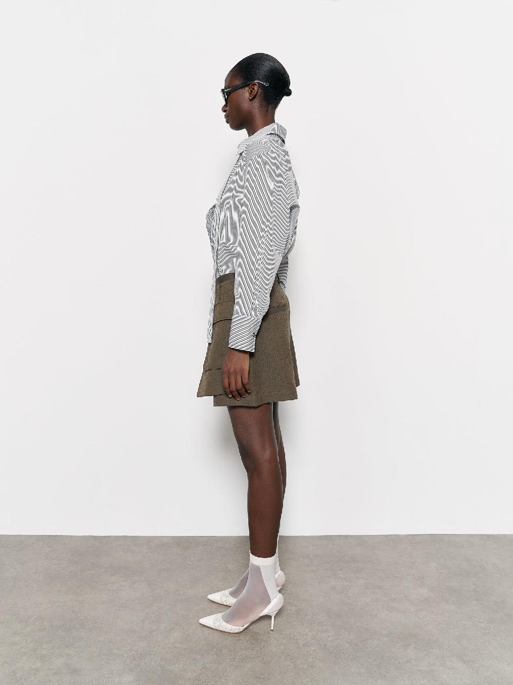 Eudon Choi Natasha Shorts Khaki