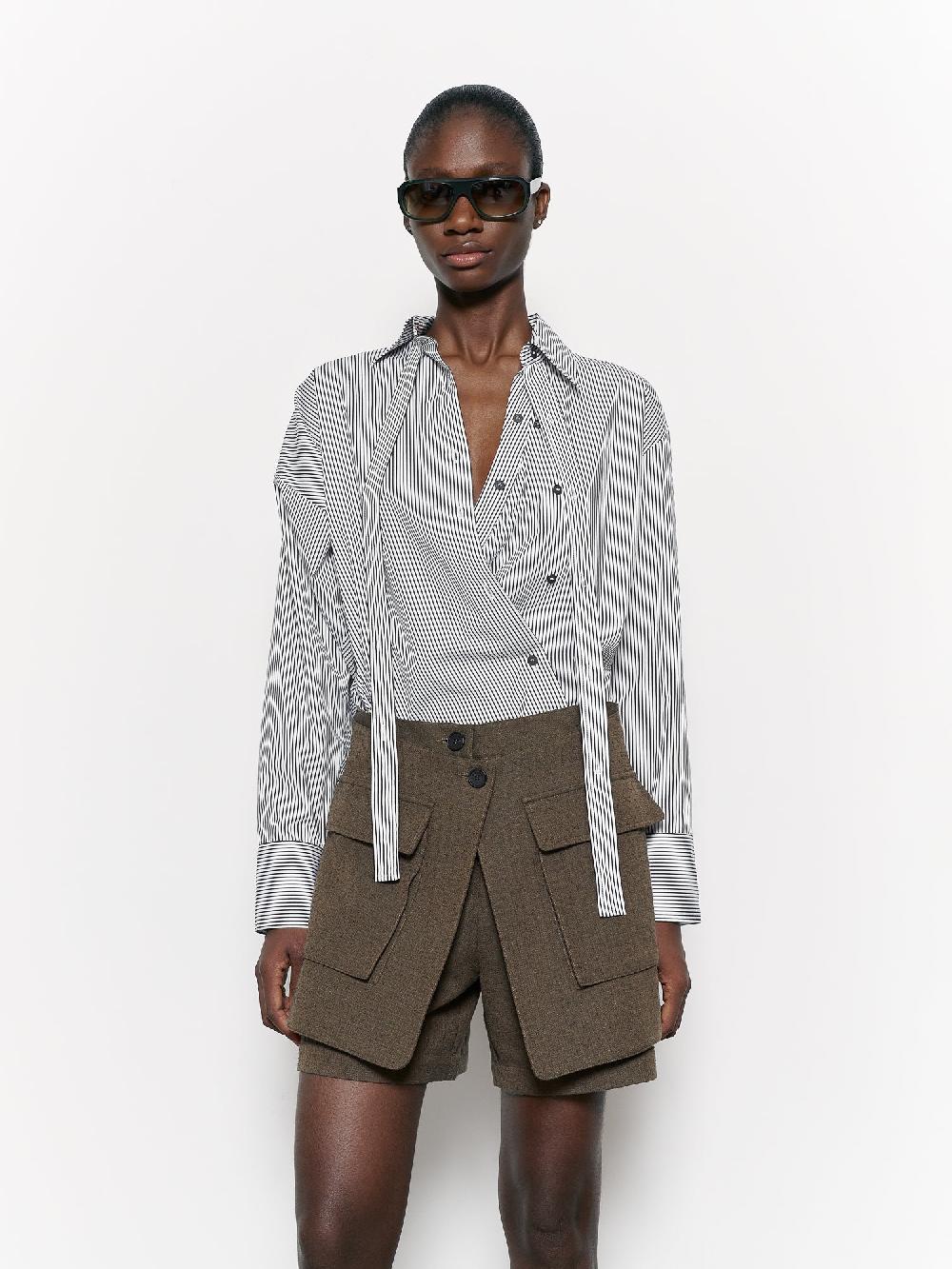 Eudon Choi Natasha Shorts Khaki