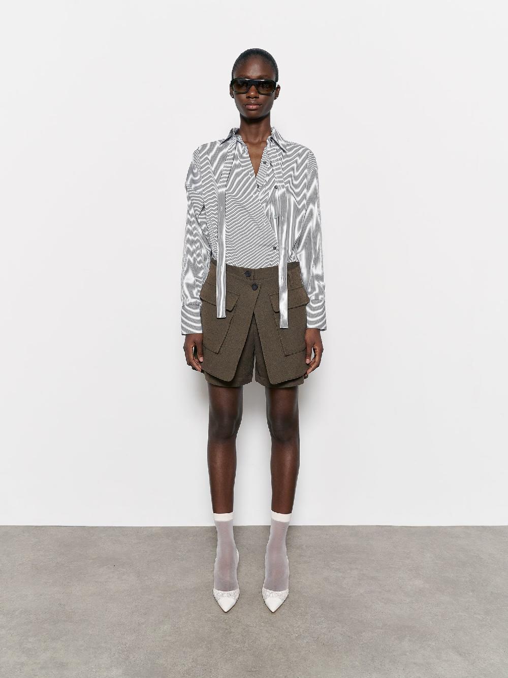 eudon choi Natasha Shorts Khaki