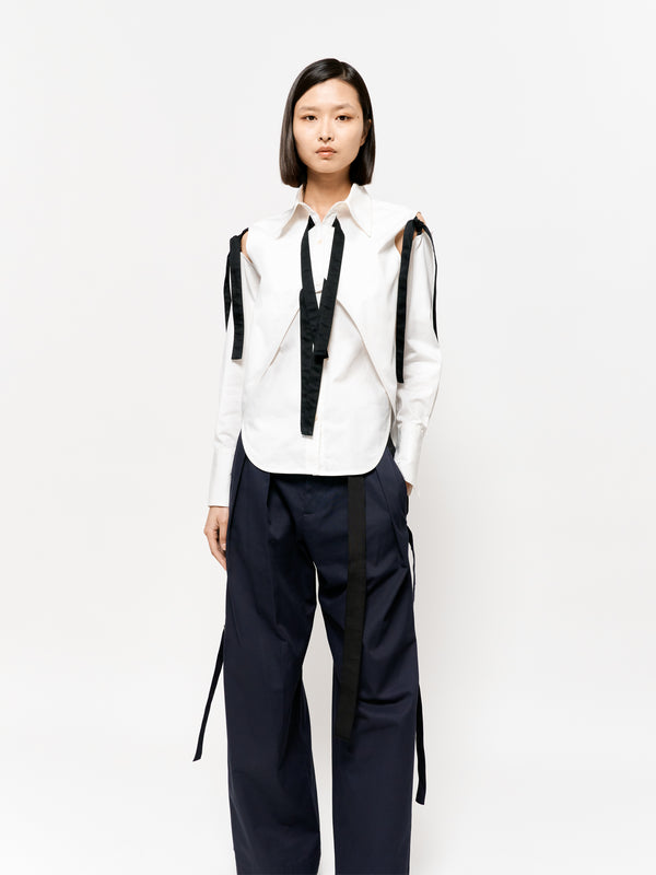 Eudon Choi Penelope Shirt Off White/Black