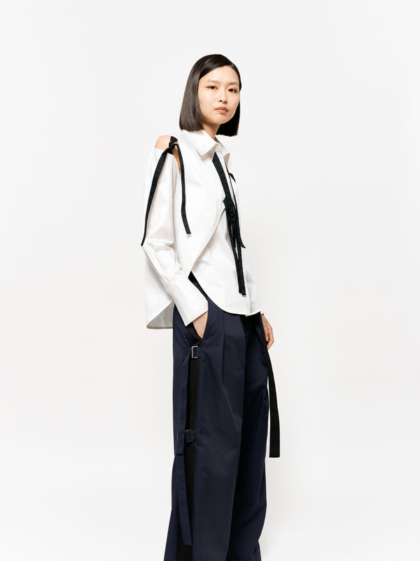 Eudon Choi Penelope Shirt Off White/Black