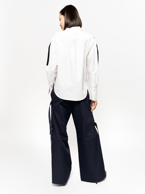 Eudon Choi Penelope Shirt Off White/Black