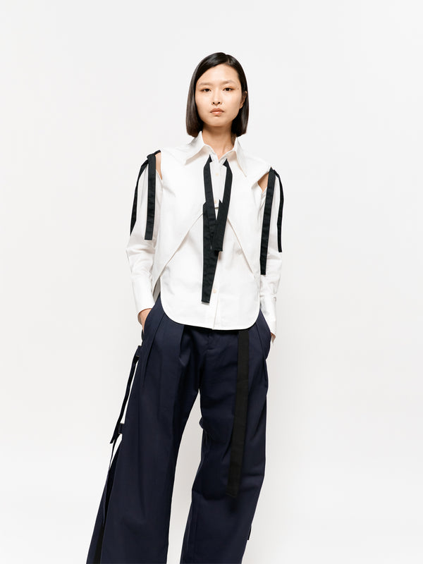 eudon choi Penelope Shirt Off White/Black