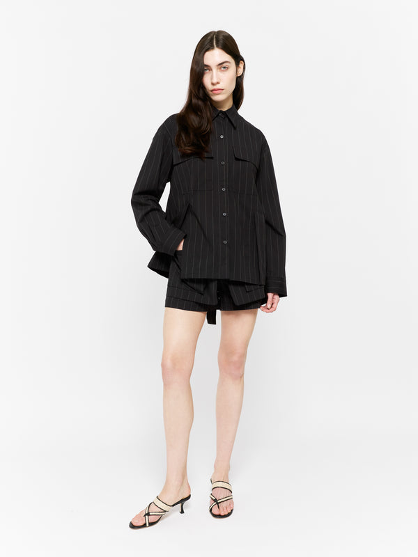Eudon Choi Sylvi Shirt Black And White Stripe