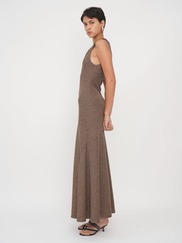 Eudon Choi Tamara Dress Brown Sugar