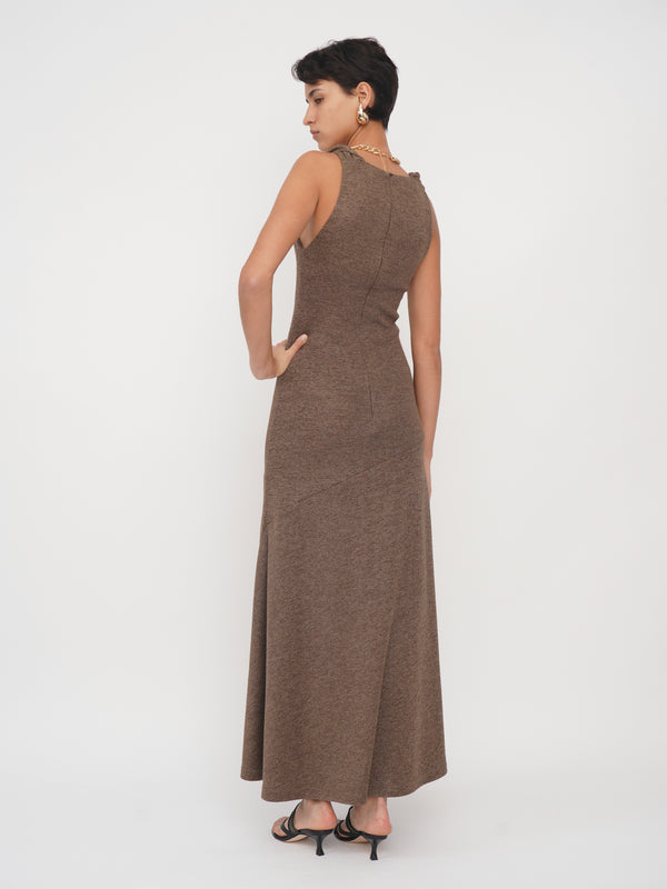 Eudon Choi Tamara Dress Brown Sugar
