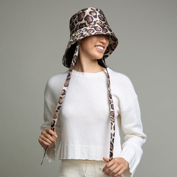 Eugenia Kim Ally Leopard Packable Bucket Hat