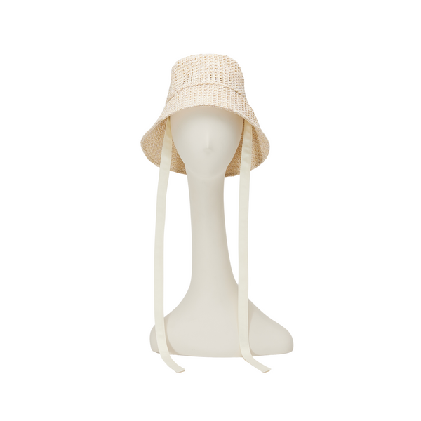 eugenia kim Ally Straw Packable Bucket Hat