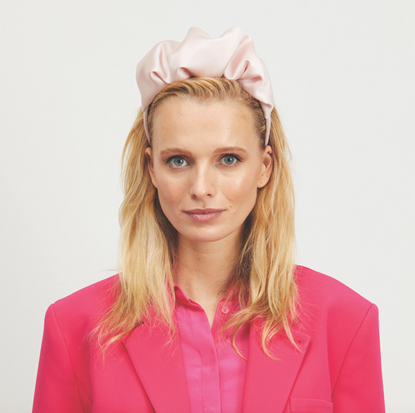 Eugenia Kim Astrid Satin Ruched Headband