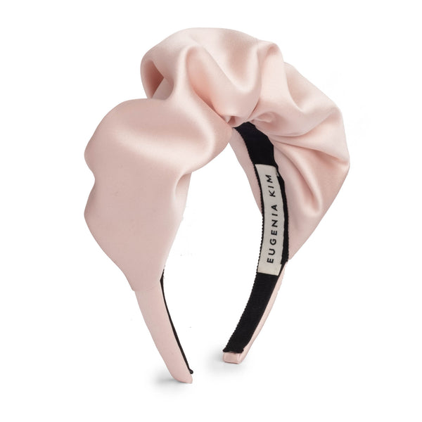 eugenia kim Astrid Satin Ruched Headband
