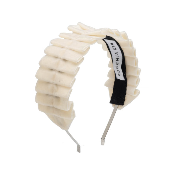 eugenia kim Birdie Pleated Velvet Headband