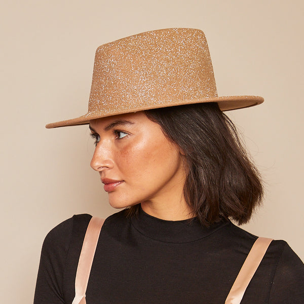 Eugenia Kim Blaine Glitter Wool Felt Fedora