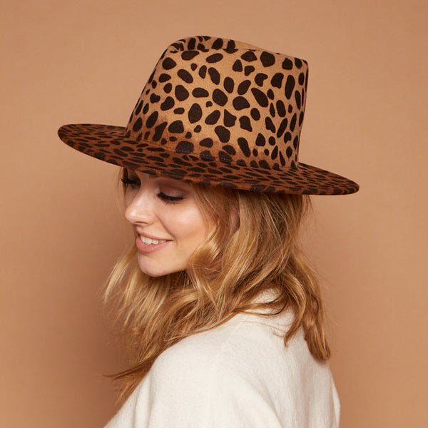 Eugenia Kim Blaine Leopard Wool Felt Fedora