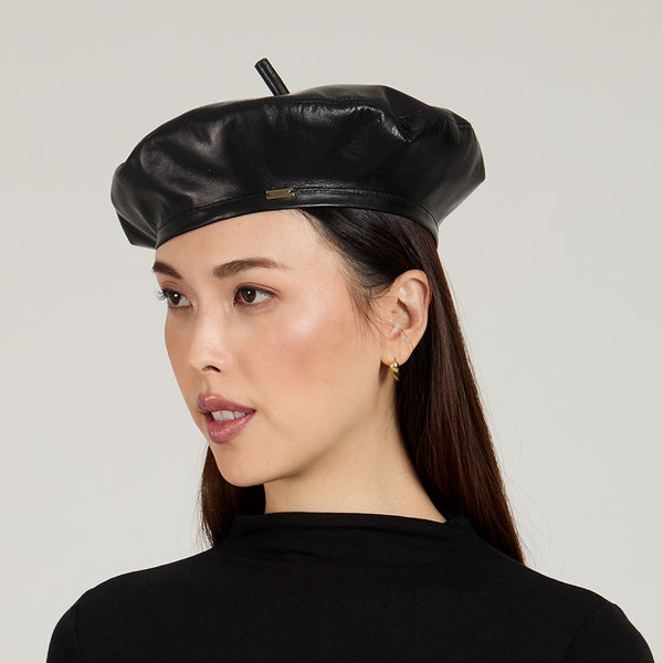 Eugenia Kim Carter Leather Beret