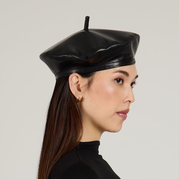 Eugenia Kim Carter Leather Beret