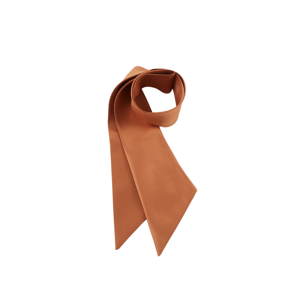 eugenia kim Cassidy Scarf in Bronze Satin