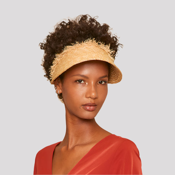 Eugenia Kim Christy Straw Headband Visor