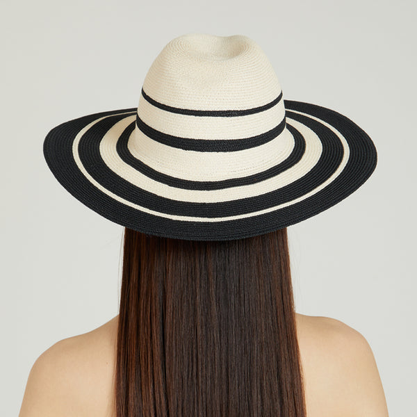 Eugenia Kim Emmanuelle Striped Packable Fedora