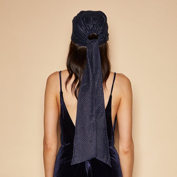 Eugenia Kim Gigi Crystal Mesh Headscarf