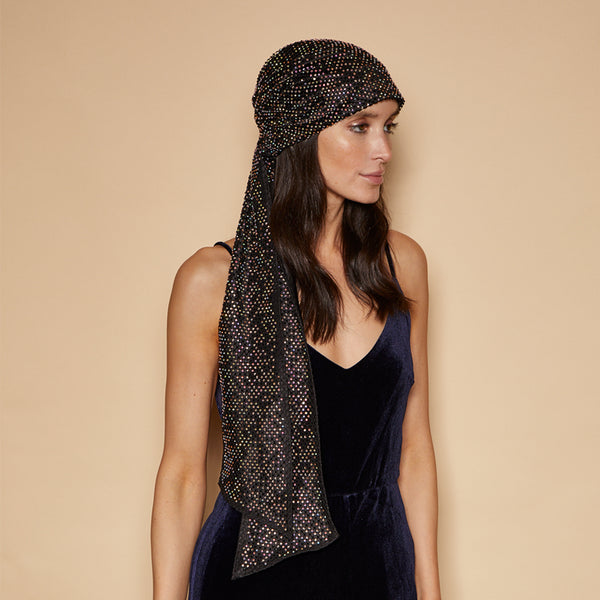 Eugenia Kim Gigi Crystal Mesh Headscarf